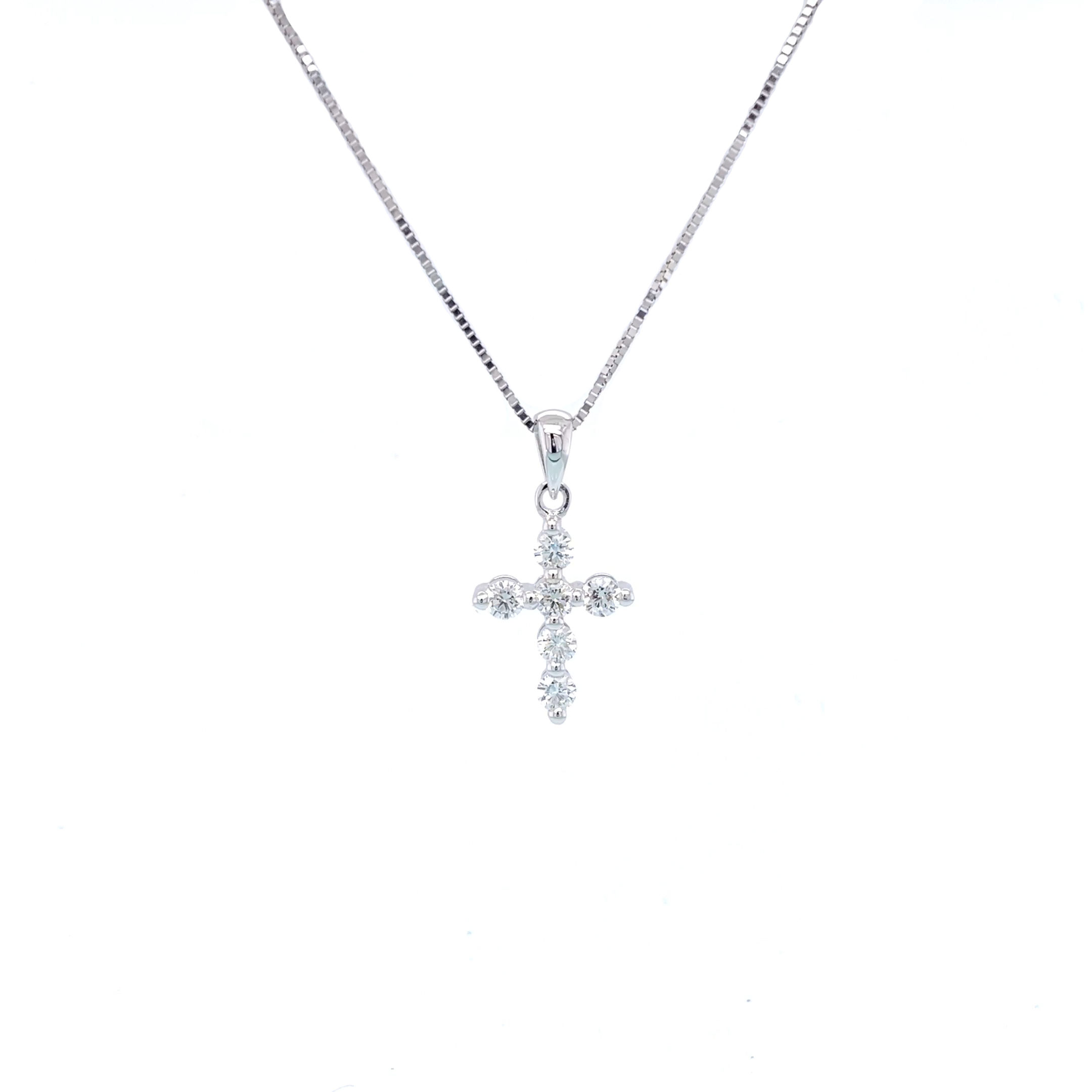 Diamond Pendant 18K White Gold