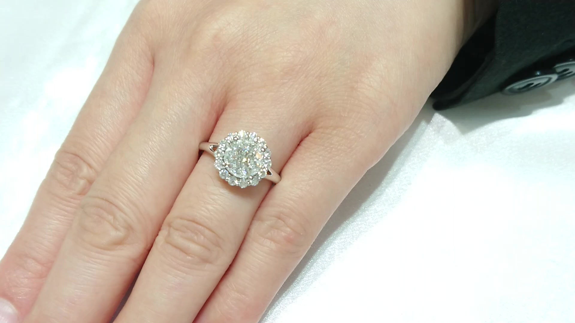 Diamond Ring 18K White Gold