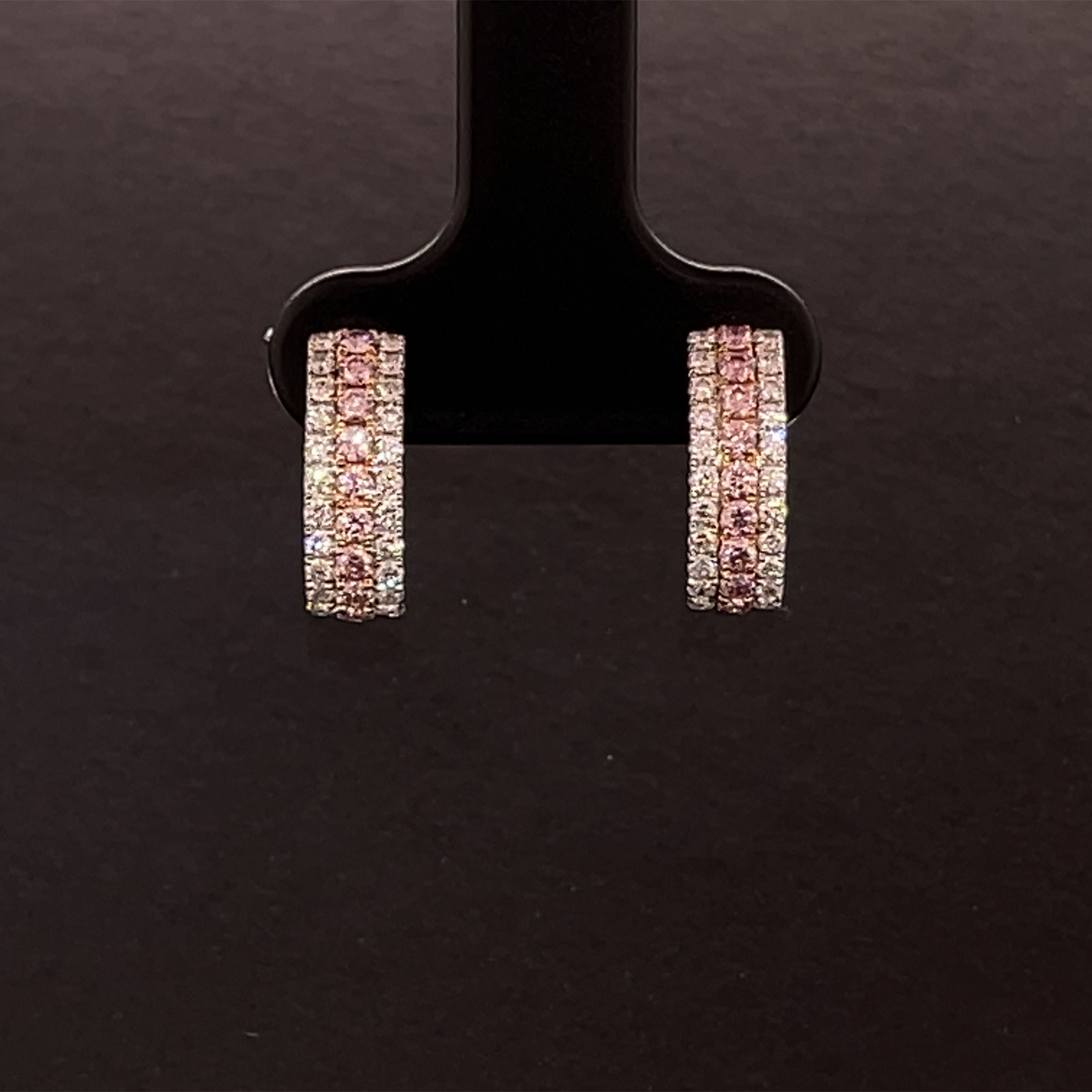Fancy Diamond Earrings 18K White Gold