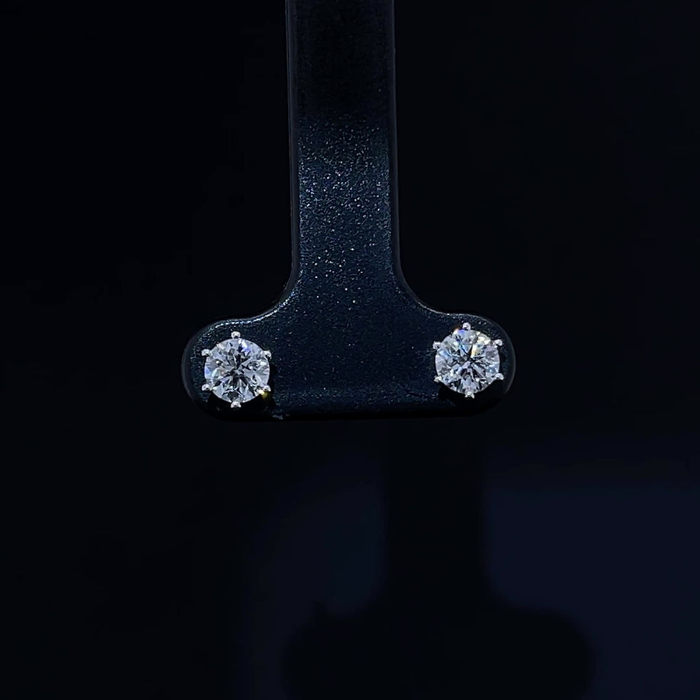 Thumbnail: Diamond Earrings 18K White Gold