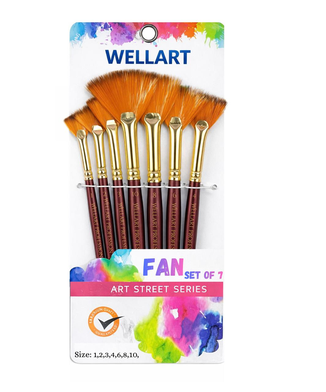 Fan Brush set of 7