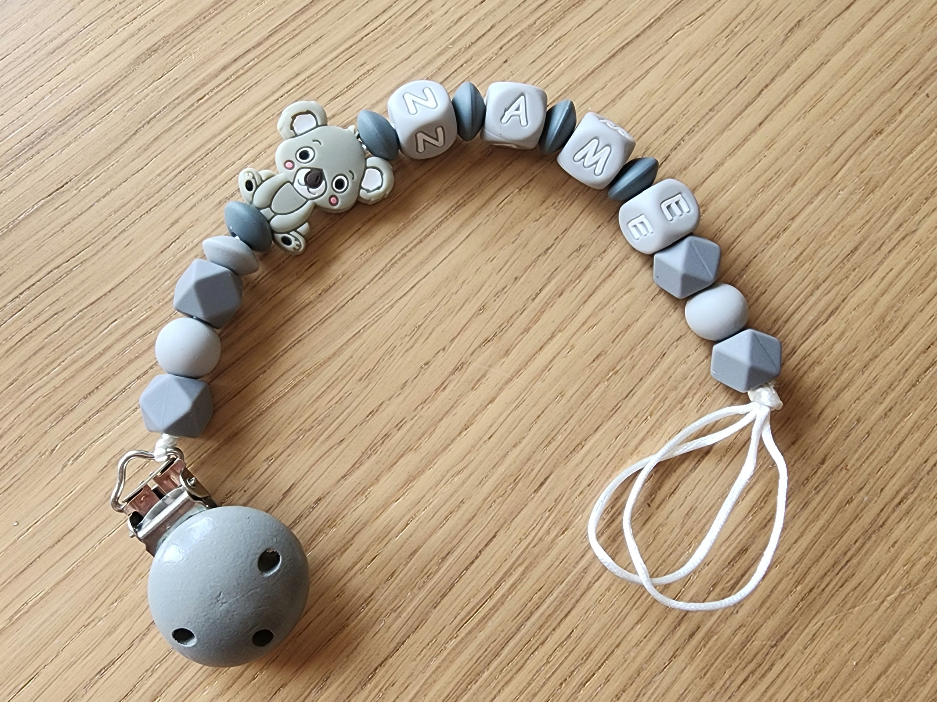 מחזיק מוצץ קואלה אפורה