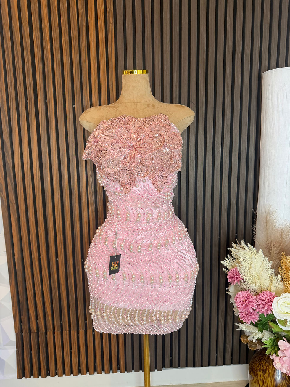 Thumbnail: Bespoke Pink Dress (Check Description )