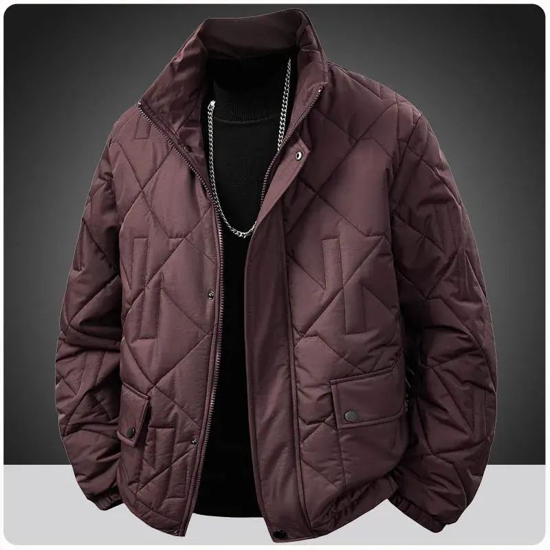 Plus Size 7XL 8XL Winter Coat Men Thickened Parkas Stand Collar Jacket Men's