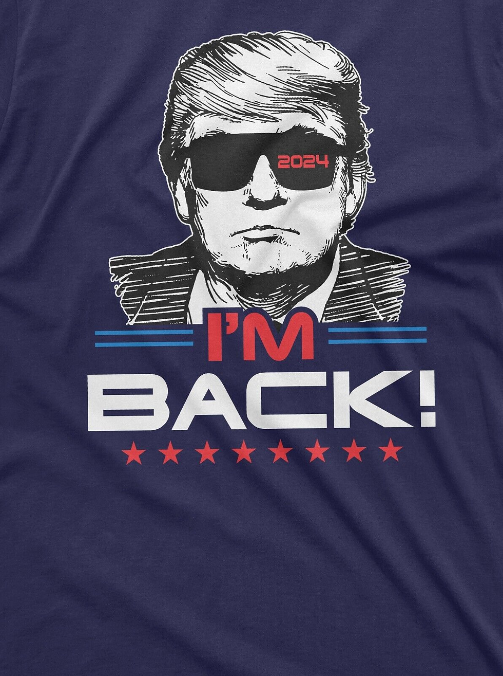 Miniatura: I'M Back Trump T-Shirt Donald Trump 2024 Re-Election Tee Shirt Presidential Tee
