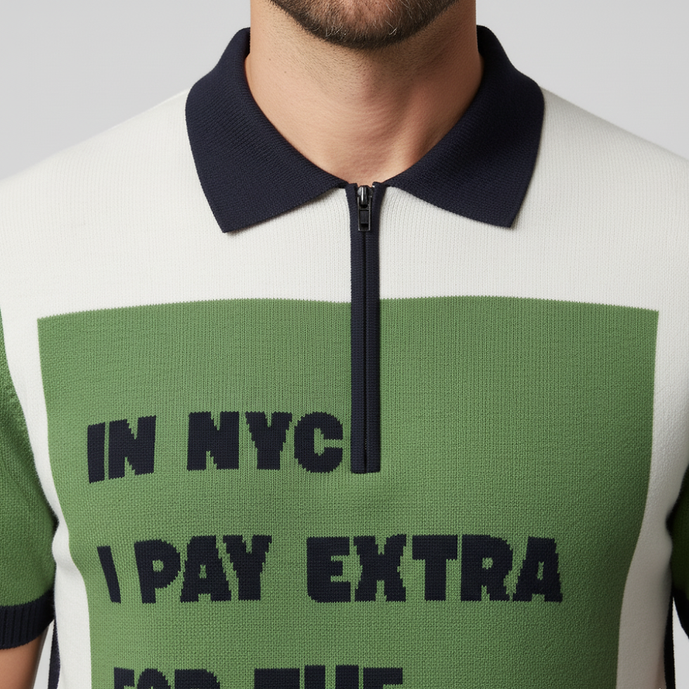 Miniatura: WALL STREET Cashmere Polo BYMANYC ® New York