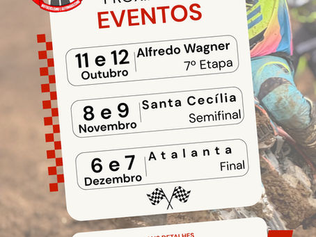 Supercopa Alto Vale de Velocross e Copa Serrana: Calendário Atualizado e Reta Final de Grandes Disputas!