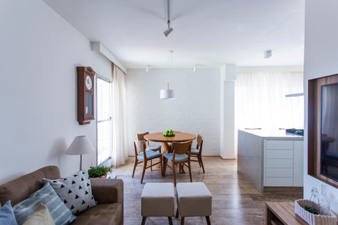 Reforma de sala e cozinha integrados | PAGAMA arquitetura + design