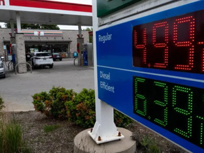 Image of Gas Station Price Board