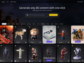 Tripo AI 3D Studio Homepage