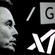 Elon Musk with Grok in background