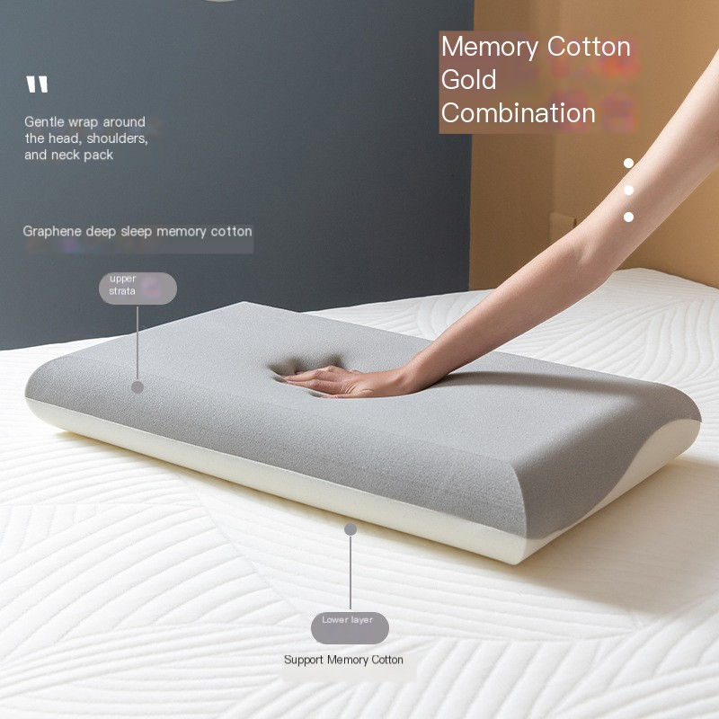 Graphene Hotel Deep Sleep Memory Foam Neck Pillow