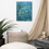 Thumbnail: Through The Depths Ocean Abstract Canvas Art Print 