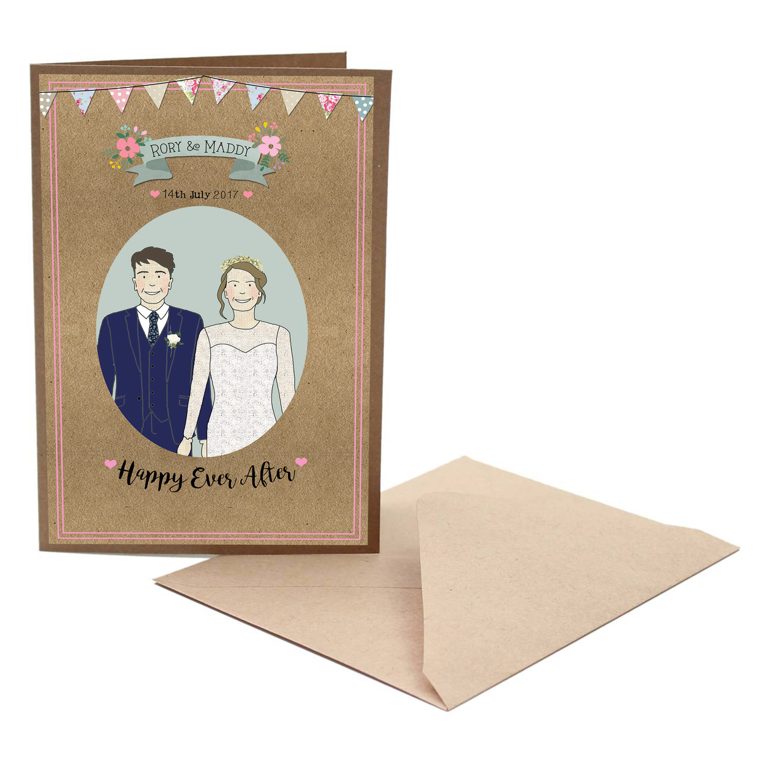 Personalised wedding/engagement card