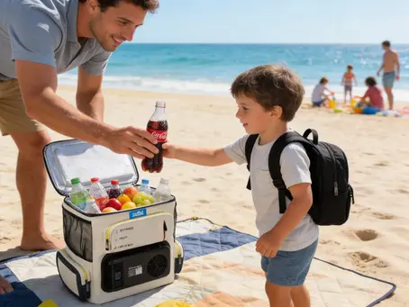 Backpack cooler-hands-free cooling for beach days