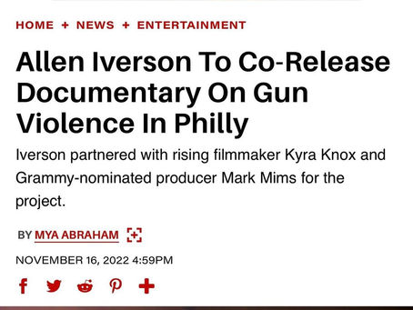 Allen Iverson To Co-Release Documentary on Gun Violence In Philly