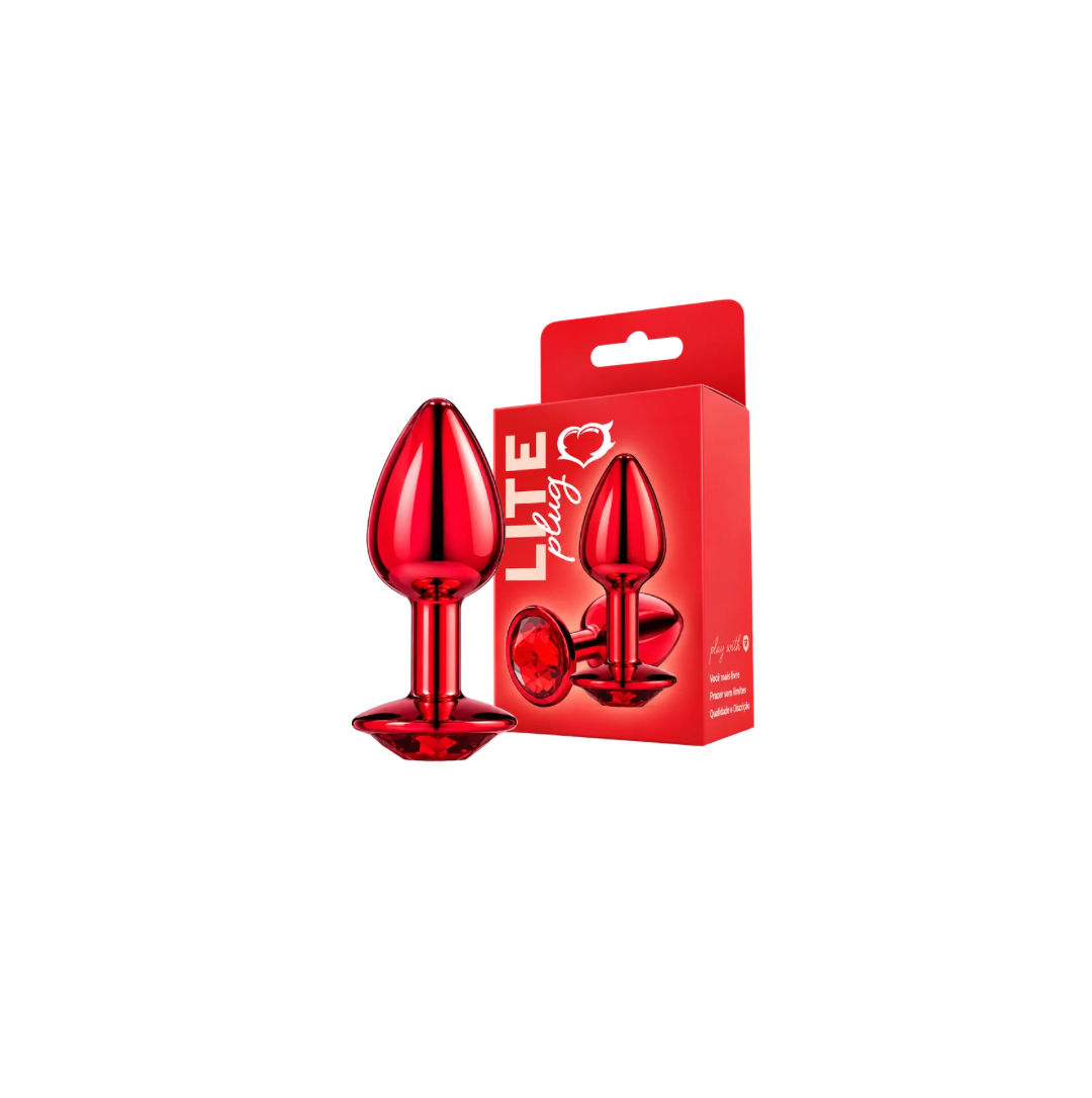 Plug anal cromado premium