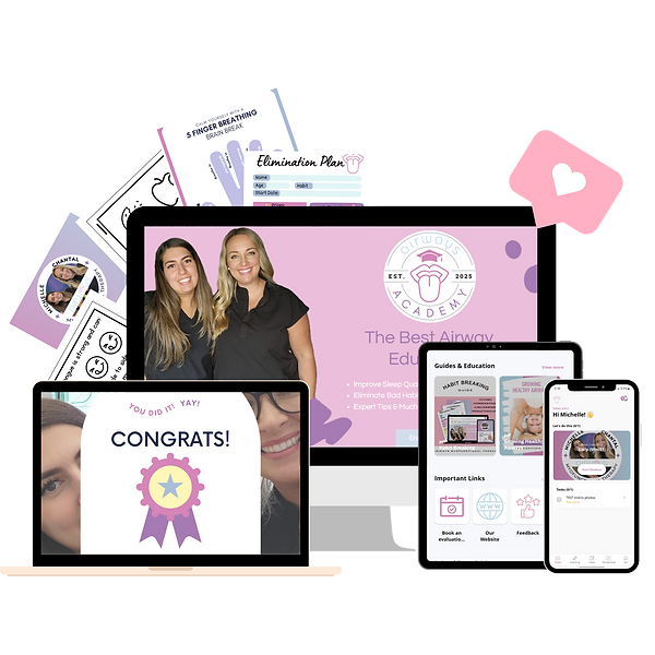 airways academy, airways myofunctional therapy, myofunctional therapy, chantal duhaime, michelle quinto