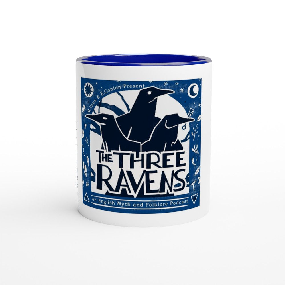 Three Ravens Navy Logo Mug