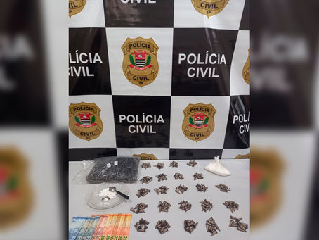 Polícia Civil surpreende indivíduo que estava embalando drogas