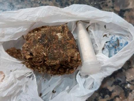 Indivíduo detido por porte de entorpecente por PM de Jardinópolis
