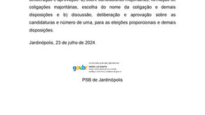 Edital de Convocação - PSB