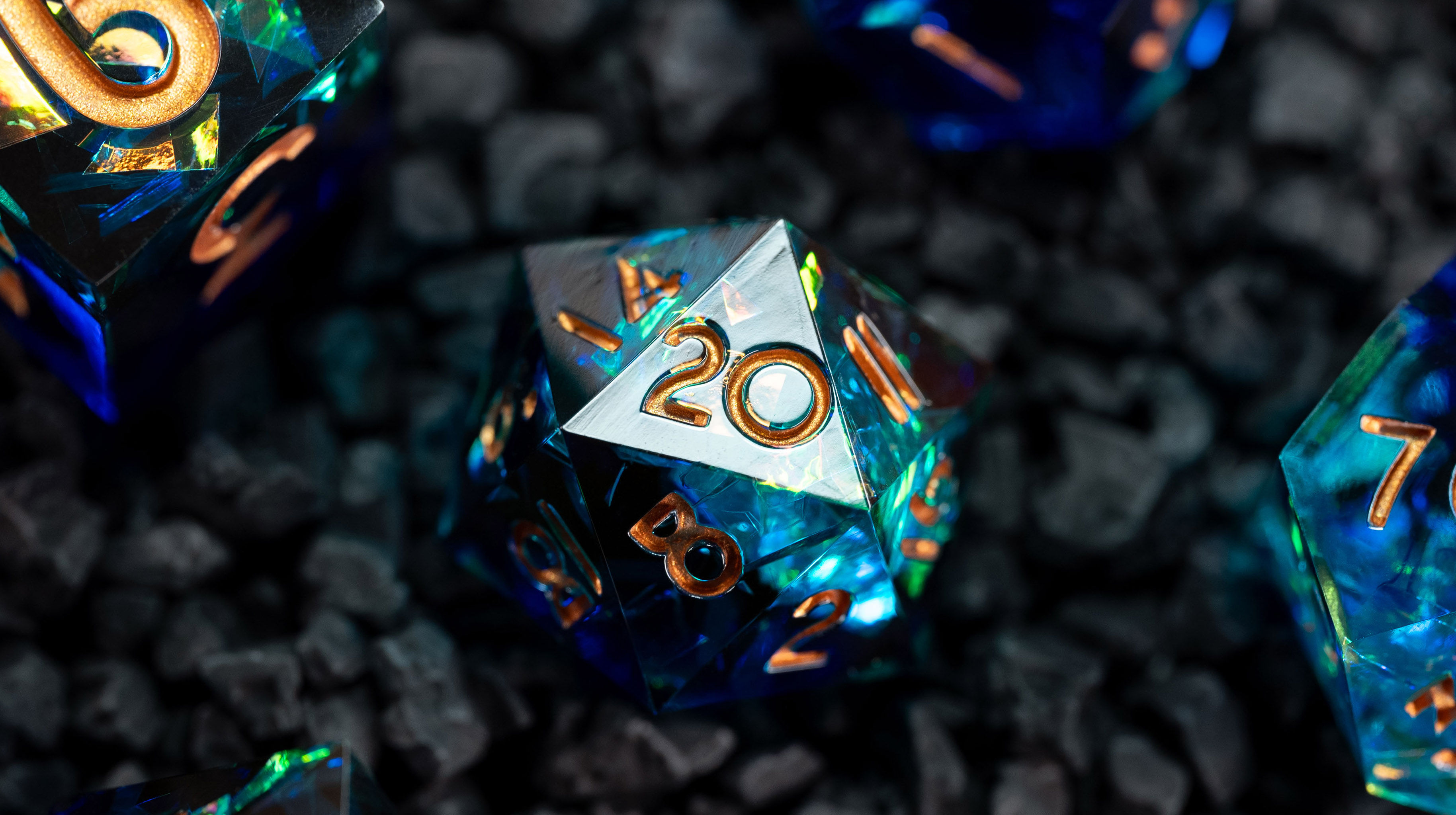 RPG Dice: Coastal Frost