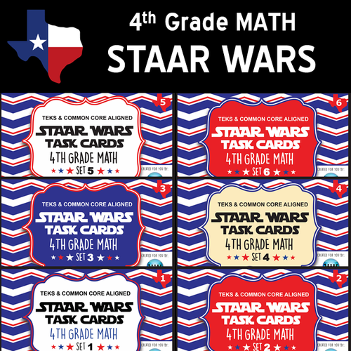 4th Grade - STAAR Wars Math Bundle | watson-works