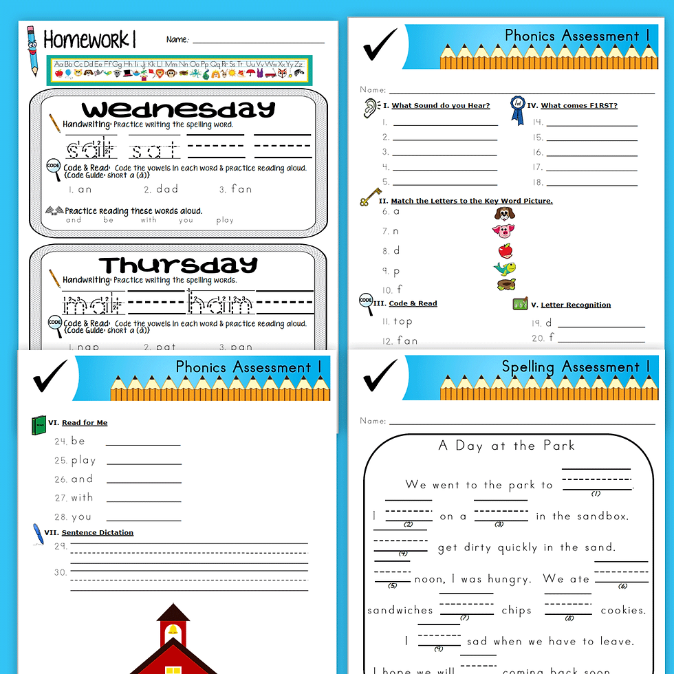 Thumbnail: 1st Grade Phonics Year Long Bundle Zaner-Bloser