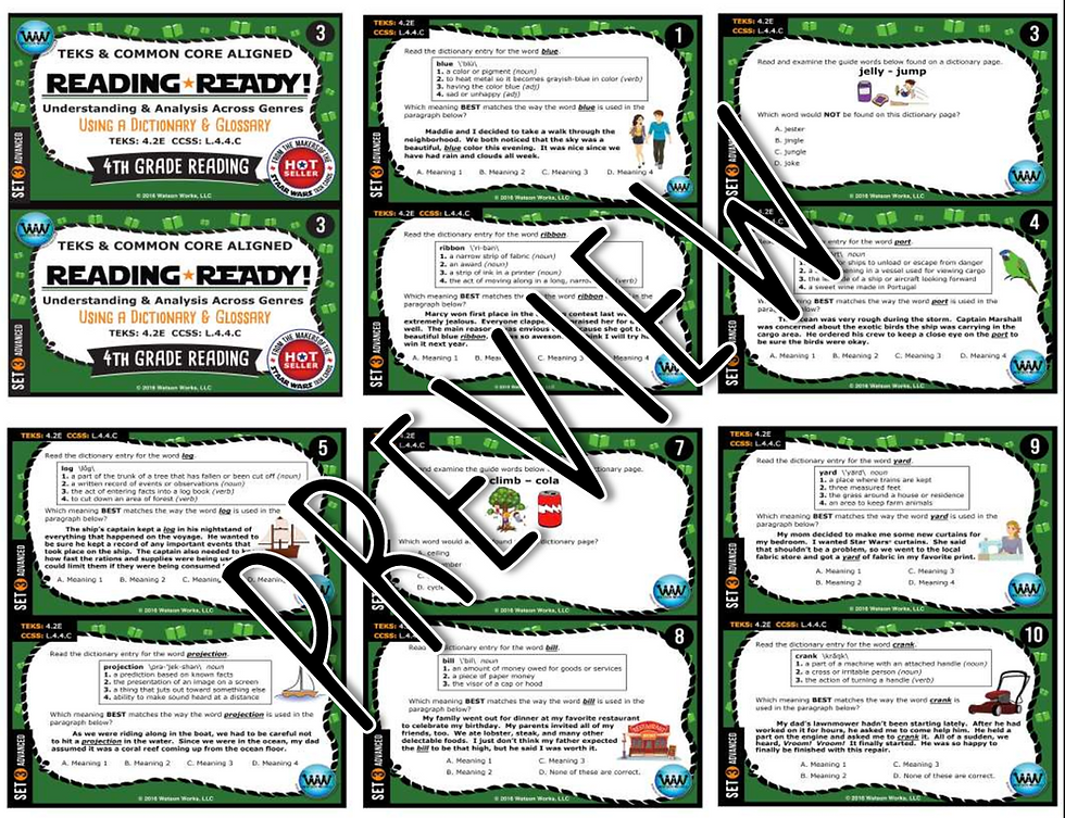 Thumbnail: 4th Grade - Reading Ready® Vocab Bundle