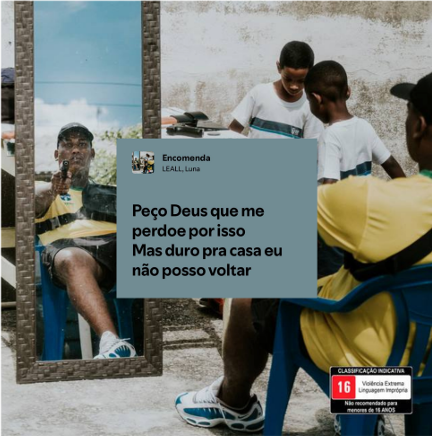 Trecho do álbum “Esculpido a Machado” do artista Leall.