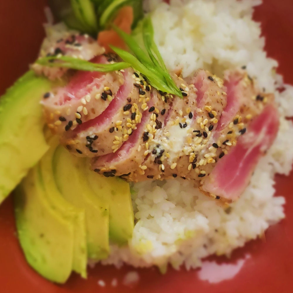 SesameCrusted Ahi Tuna Bowl