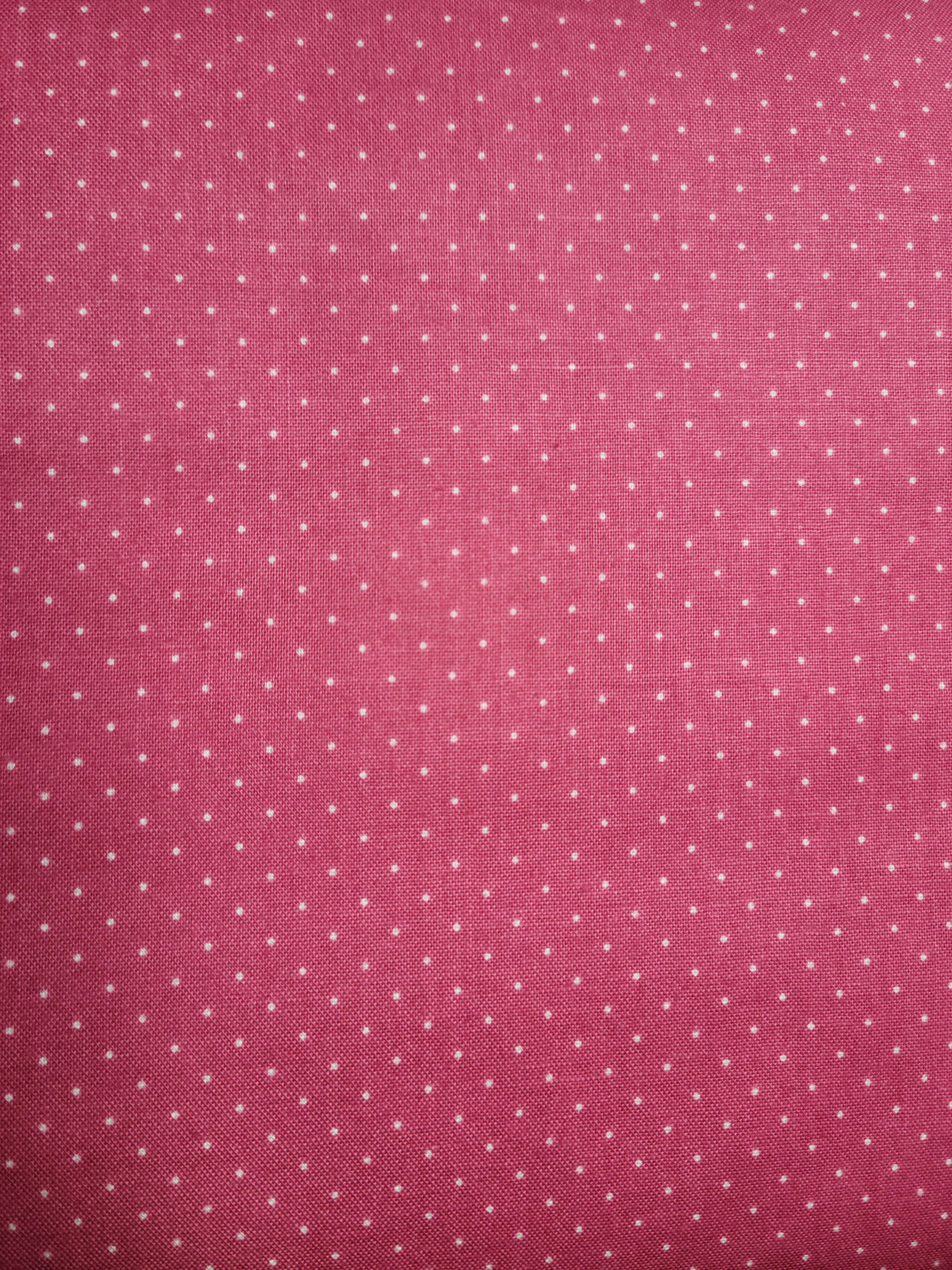 Riley Blake American Jane Pindots – Raspberry (C840-RASPBERRY)