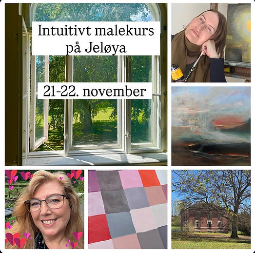 Intuitivt malekurs Jeløya Kari Mette B Tilley og Hilde Johannessen