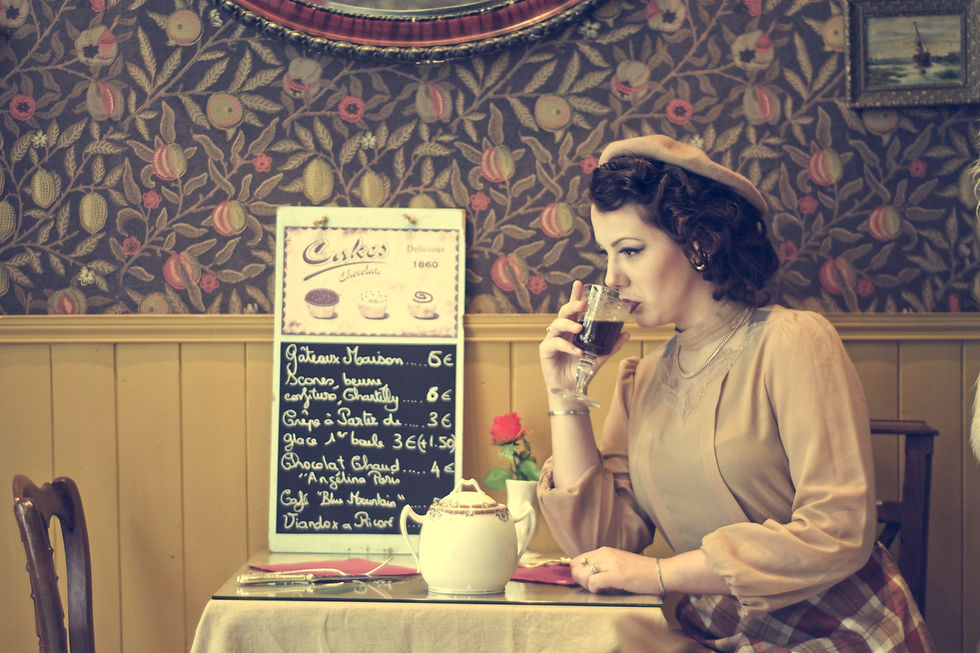 A cup of wine