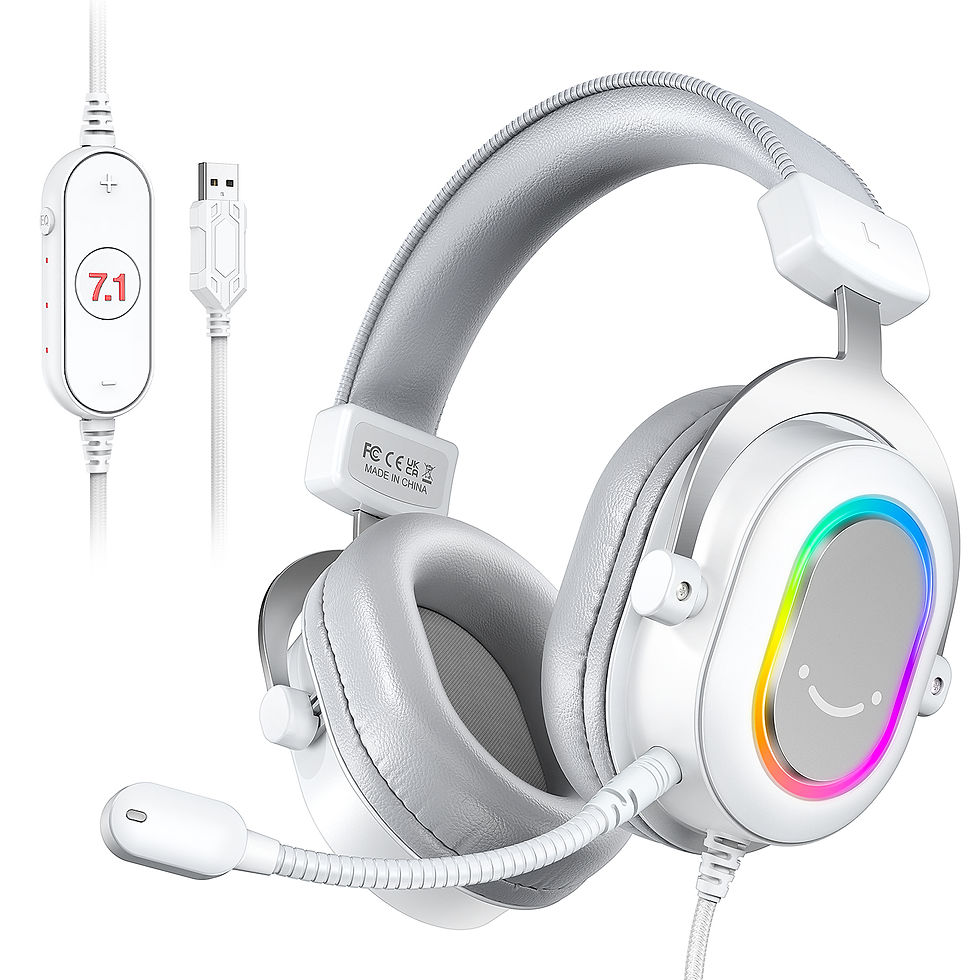Thumbnail: FIFINE USB Gaming Headset with 7.1 Surround Sound/Line Control/3EQ Mode,RGB Head