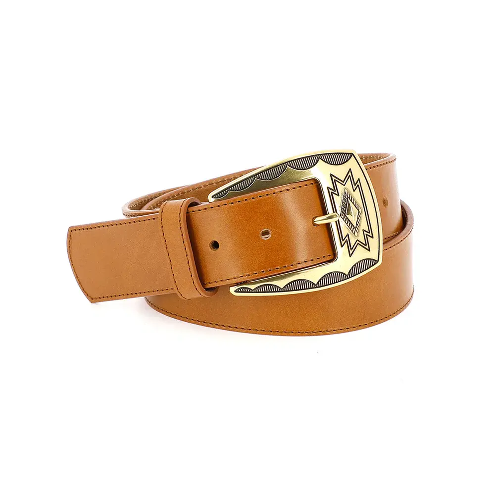ceinture marron vue de face