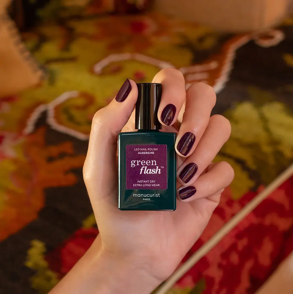 Miniature : Vernis green Flash Aubergine