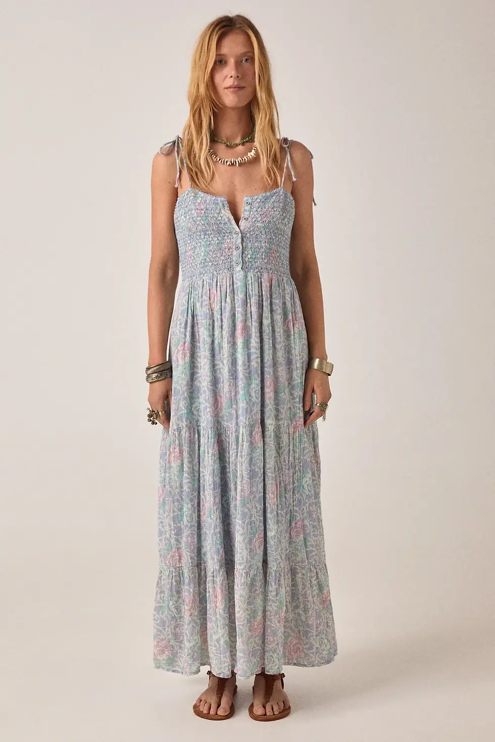 Miniature : Robe Julie Strapless Dress Misty Garden