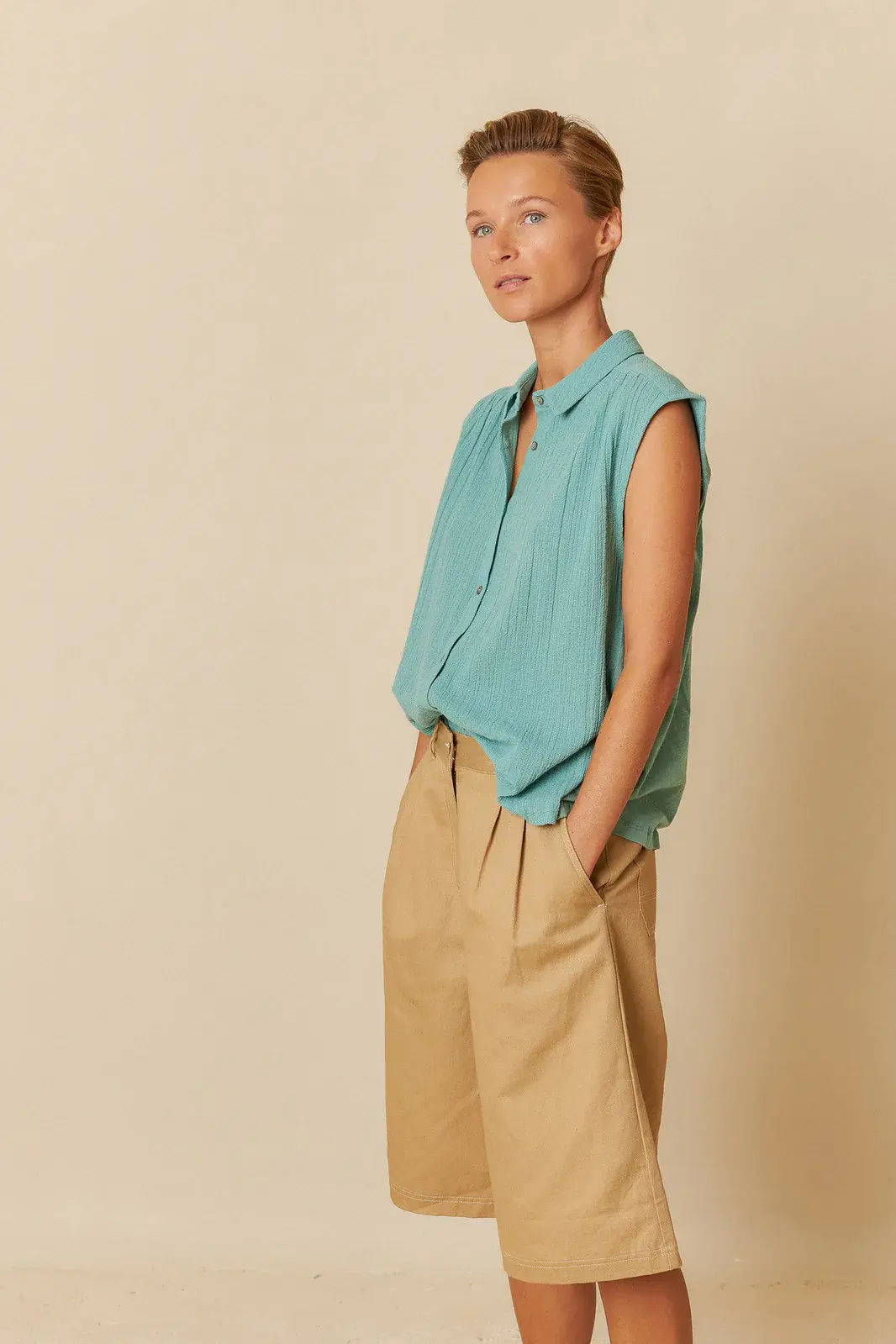 Blouse verte Oradena