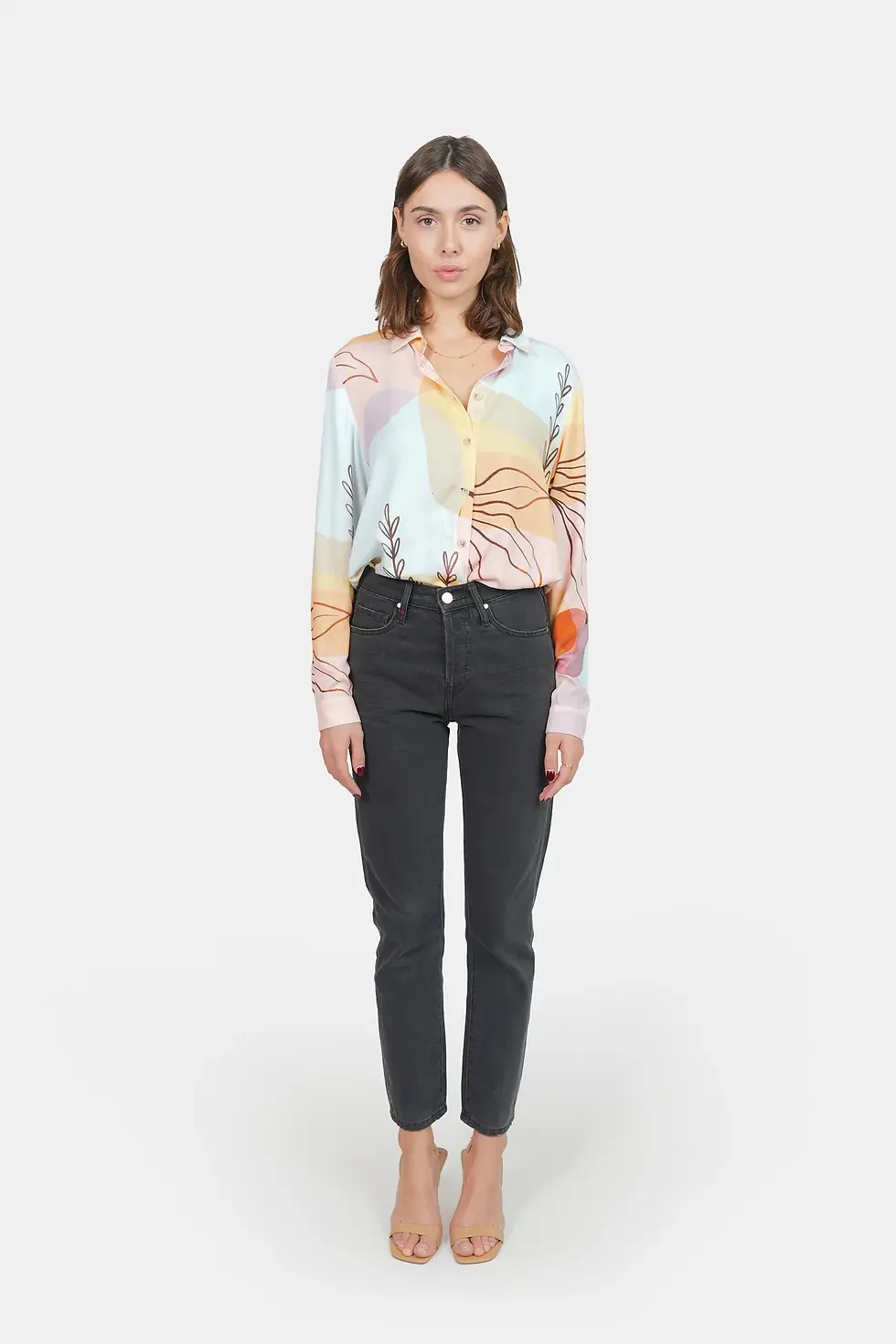 Jean mom gris Patricia