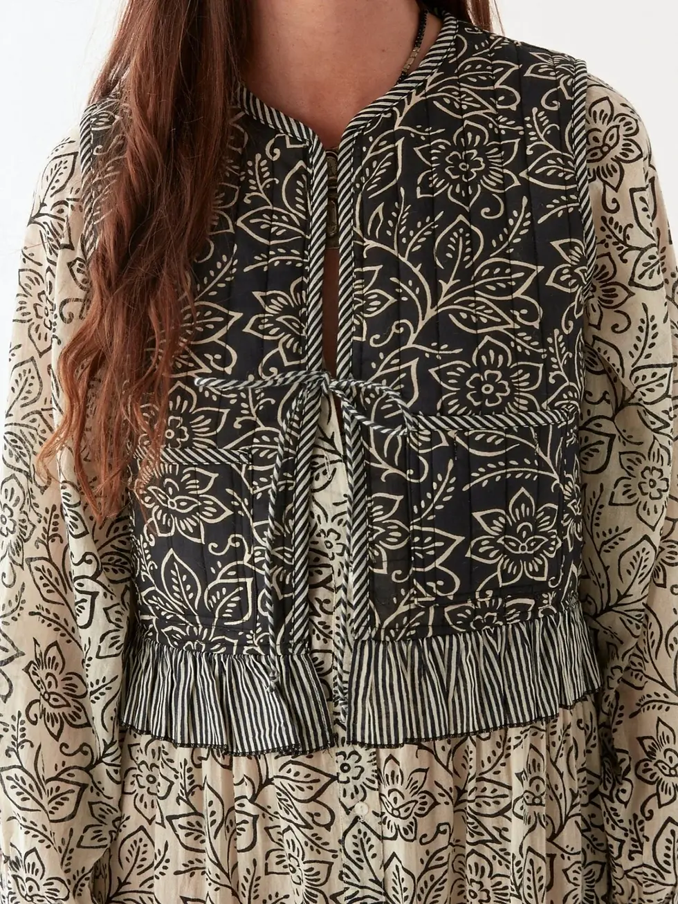 gilet sans manches vue de près