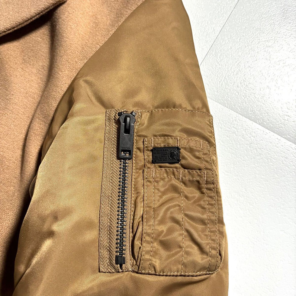 Thumbnail: Diesel Beige Customiz single-breasted coat