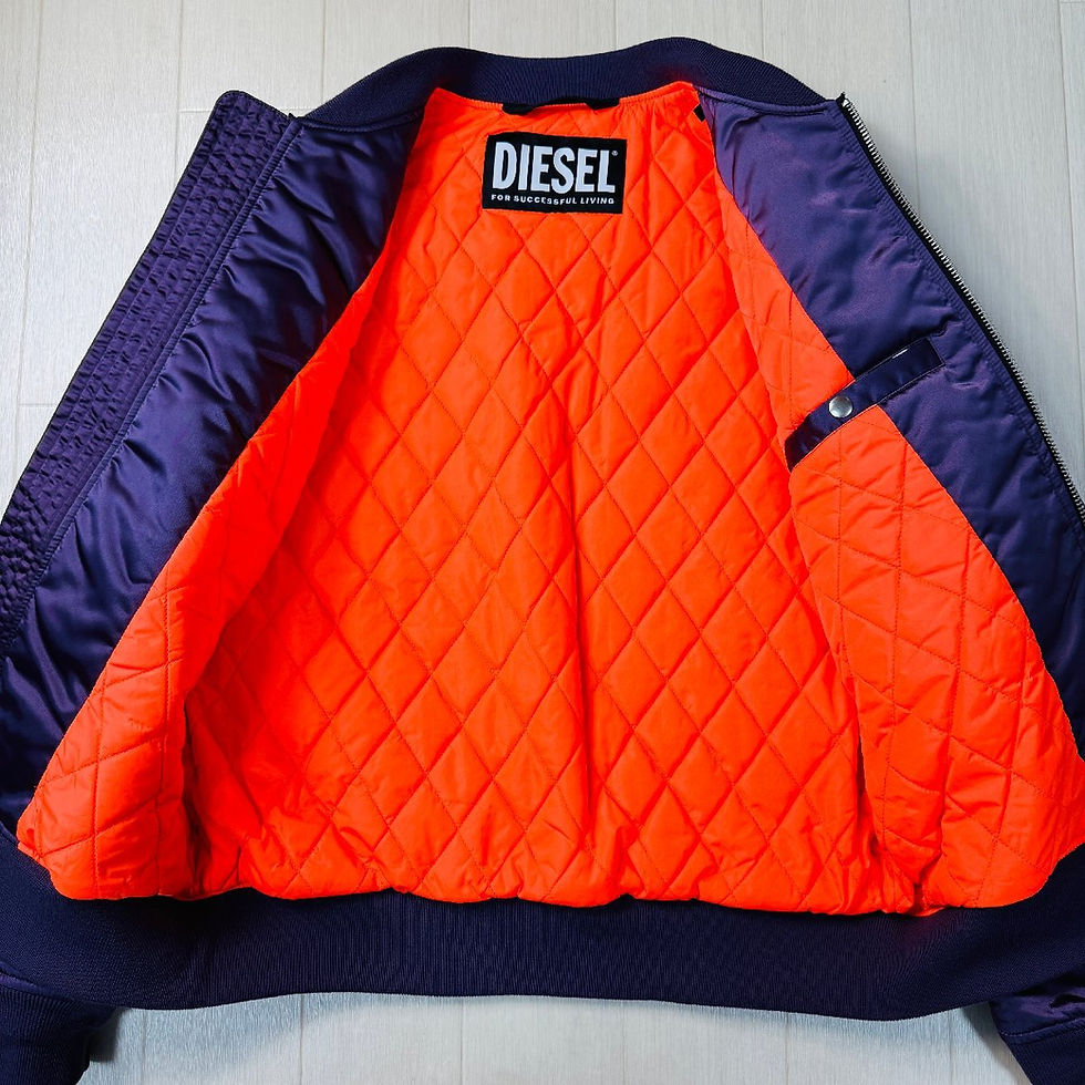 Thumbnail: DIESEL J-JAVIER Bomber jacket with lacing.