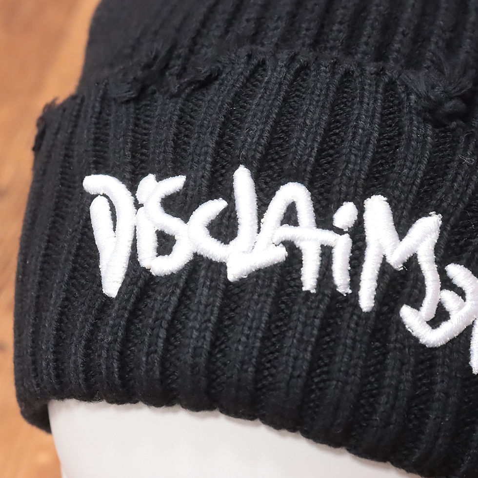 Thumbnail: DISCLAIMER Knitted Beanie Hat