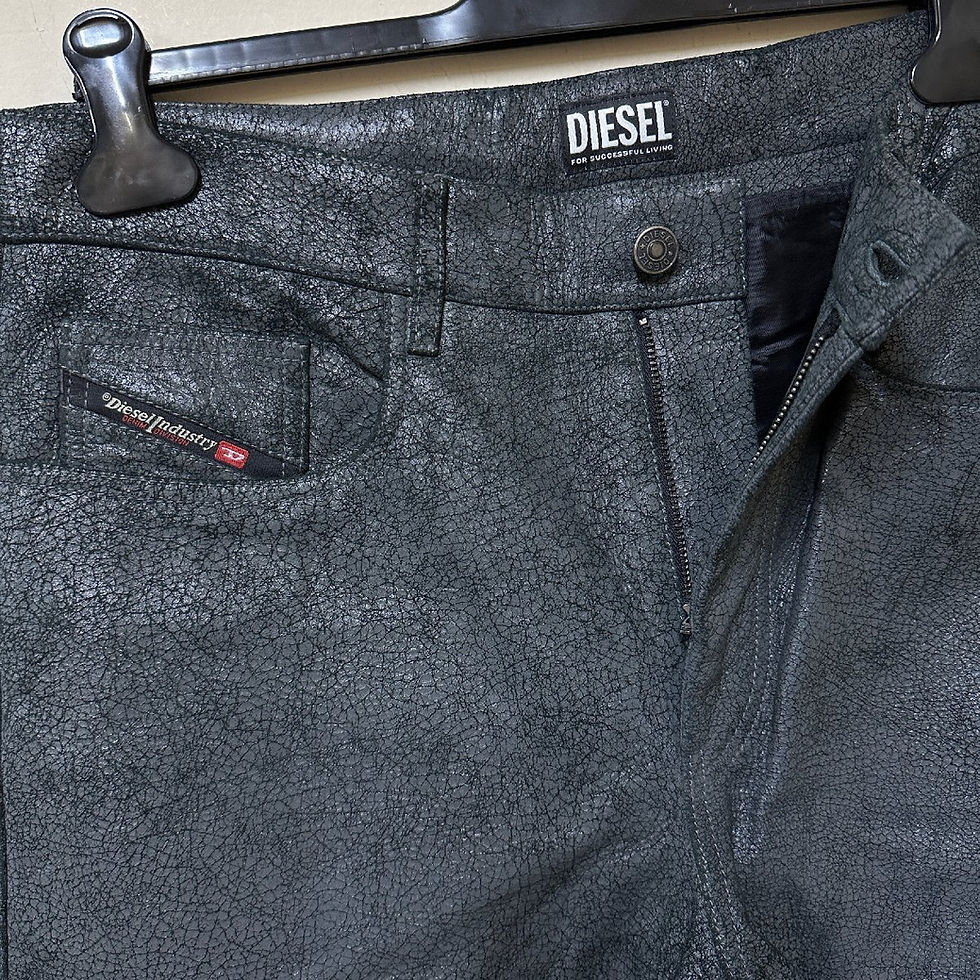Thumbnail: Diesel Lambskin Real Leather Soft Pants