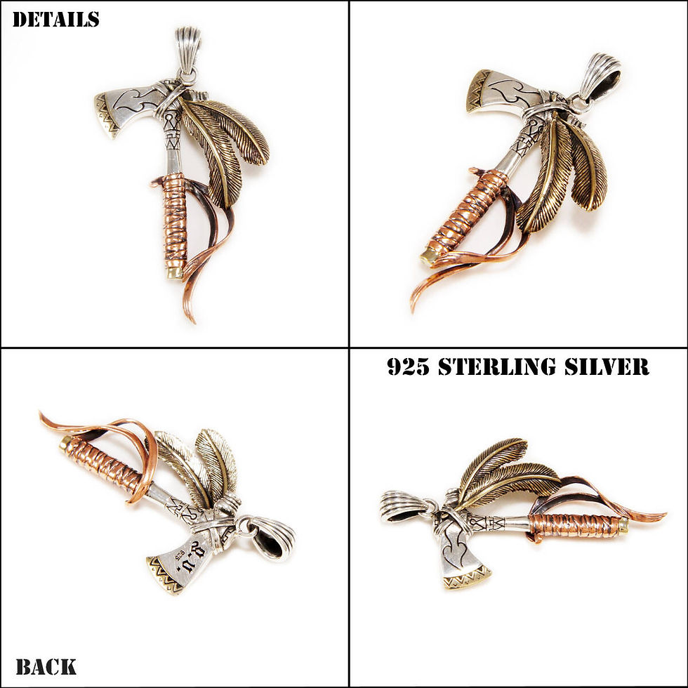 Thumbnail: TOMAHAWK Good Vibrations Silver 925 Pendant.
