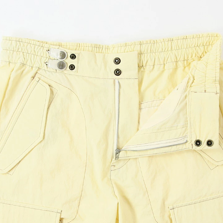 Thumbnail: Diesel Glary mens cargo shorts panelled summer multi pocket cream