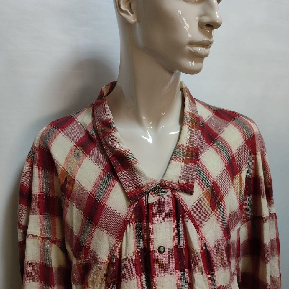 Thumbnail: FAITH CONNEXION Bleached Flannel Shirt Oversized