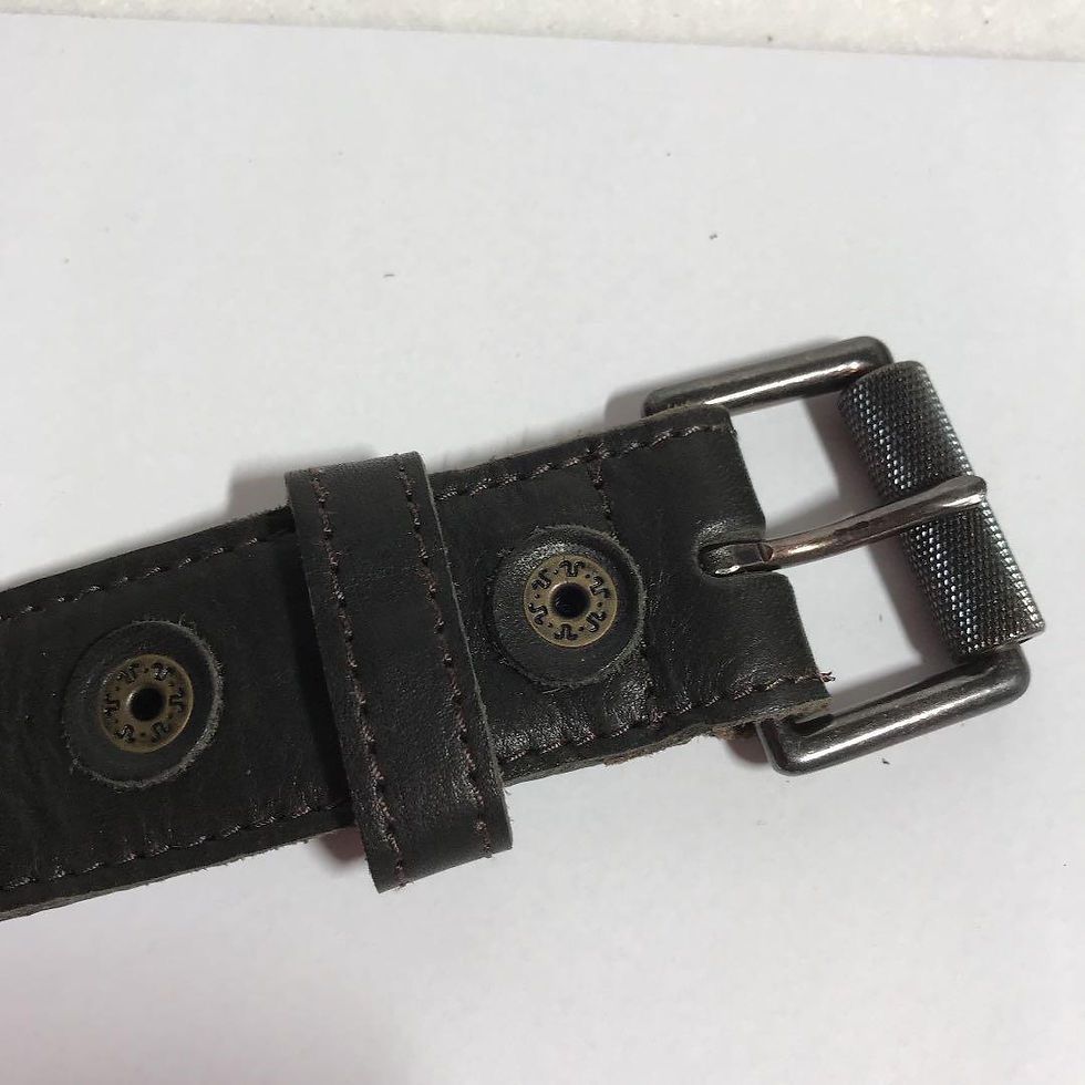 Thumbnail: TOUGH Jeansmith Reversible leather and nylon belt 56085